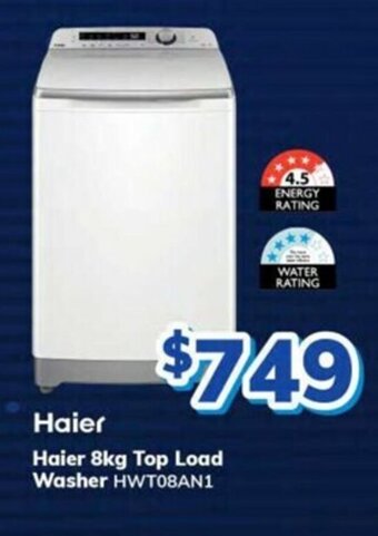 Bi-Rite Haier 8kg Top Load Washer offer