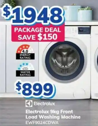 Bi-Rite Electrolux 9kg Front Load Washing Machine offer