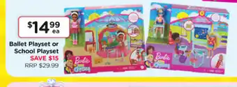 Barbie ballet Playset or School Playset