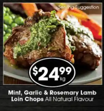 Ritchies Mint, Garlic & Rosemary Lamb Lion Chops offer