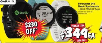 JB Hi-Fi Forerunner 245 Music Sportswatch offer