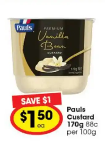 Ritchies Pauls Custard 170g offer
