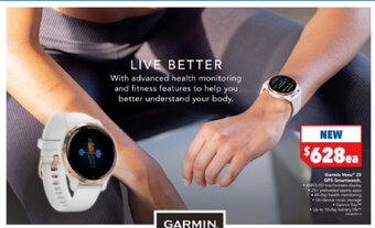 Harvey Norman Garmin Venu 25 GPS Smartwatch offer