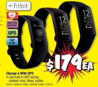 JB Hi-Fi Fitbit Charge 4 with GPS offer