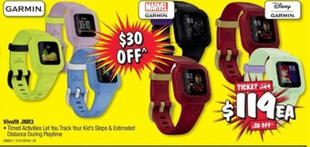JB Hi-Fi Garmin/Marvel/Disney Vivofit JNR3 offer