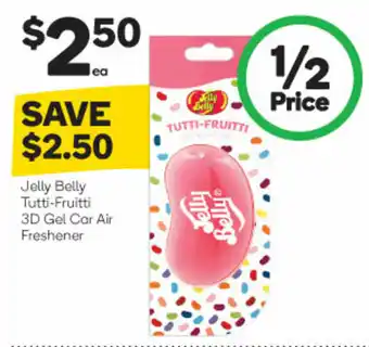 Woolworths Jelly Belly Tutti-Fruiti 3D Gel Car Air Freshener offer