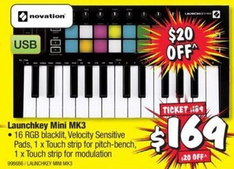 JB Hi-Fi Novation Launchkey Mini MK3 offer