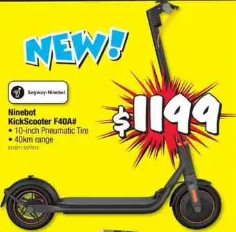 JB Hi-Fi Ninebot KickScooter F40A# offer