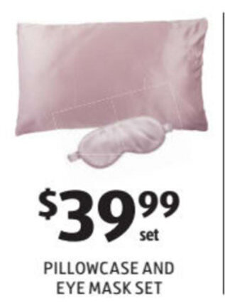 Pillowcase And Eye Mask Set