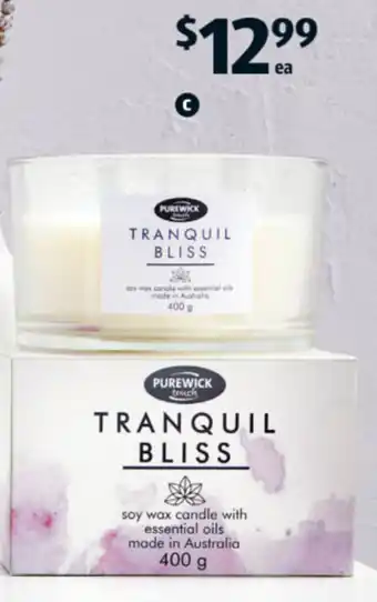 ALDI 3 Wick Essential Oil Candle 400G offer