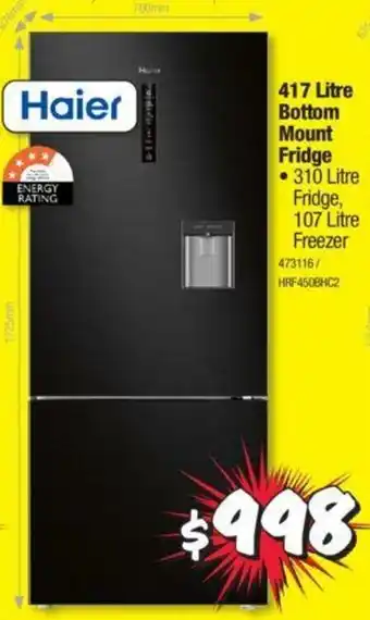 JB Hi-Fi Haier 17 Litre Bottom Mount Fridge offer