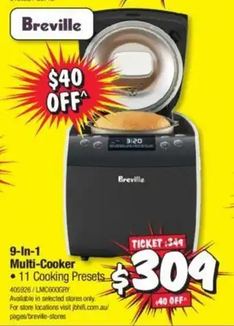 JB Hi-Fi Breville 9-in-1 Multi-Cooker offer