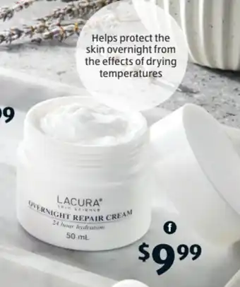 ALDI Lacura Skin Science Overnight Repair Cream 50ml offer