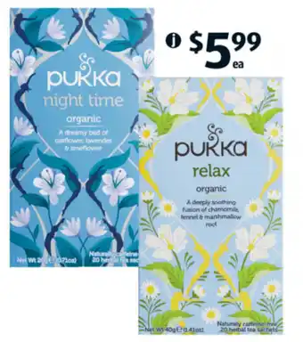 ALDI Pukka Organic Tea Bags 20Pk offer