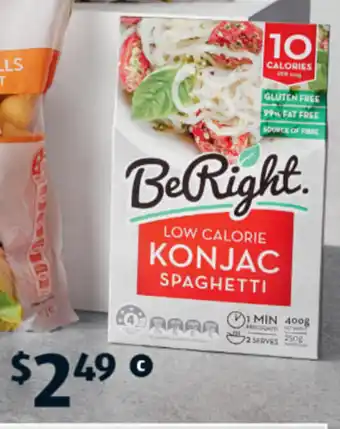 ALDI Be Right Konjac Pasta 400g offer