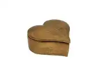 LivingStyles Salles Metal Heart Trinket Box, Antique Gold offer