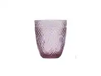 LivingStyles Creteil Vintage Glass Tumbler, Pink offer