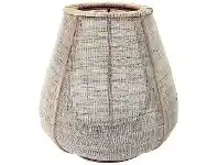 LivingStyles Losif Bamboo & Linen Lantern, Large offer