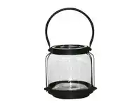 LivingStyles Cesseville Glass Cabin Lantern, Small offer