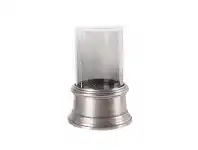 LivingStyles Clauset Iron & Glass Hurricane Lantern, Small offer