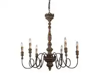 LivingStyles Elyse Wood & Iron Chandelier offer