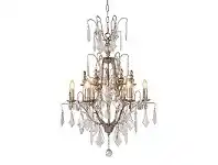 Etienne Iron & Glass Crystal Chandelier