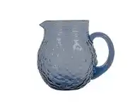LivingStyles Serena Glass Pitcher, Blue offer