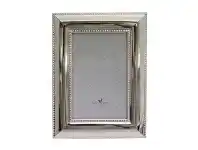 LivingStyles Pearl Silver Plated Steel Photo Frame, Large offer