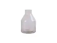 LivingStyles Laudes Etched Glass Bottole Vase, Small offer