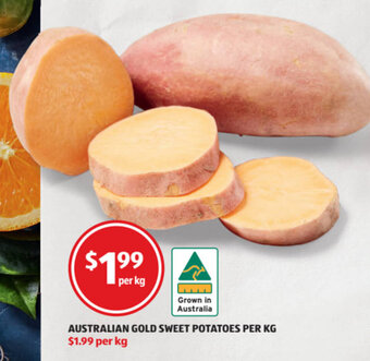 ALDI Australian Gold Sweet Potatoes Per Kg offer