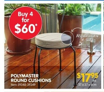 Polymaster Round Cushions
