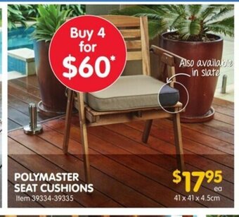 Polymaster Seat Cushions