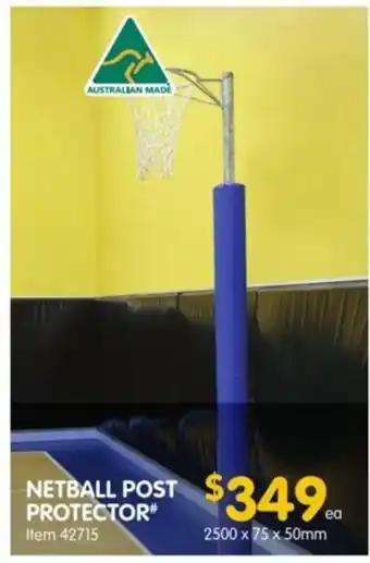 Clark Rubber Netball Post Protector 2500 x 75 x 50mm offer