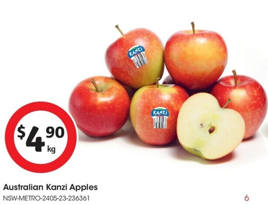 Australian Kanzi Apples offer at Coles