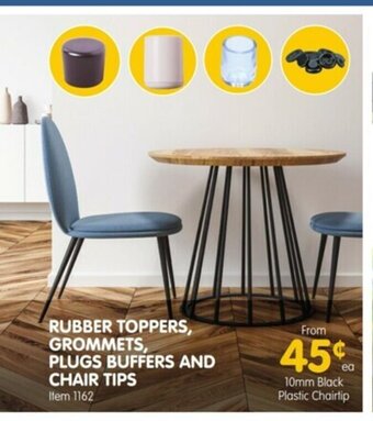 Rubber Toppers, Grommets, Plugs Buffers and Chair Tips