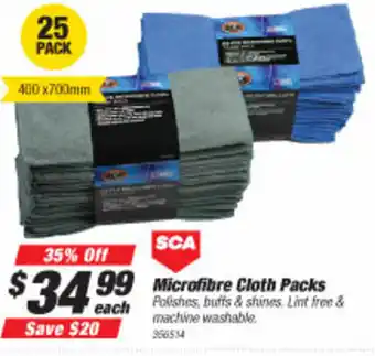SuperCheap Auto Microfibre Cloth Packs offer