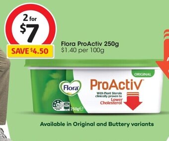 Coles Flora ProActiv 250g offer
