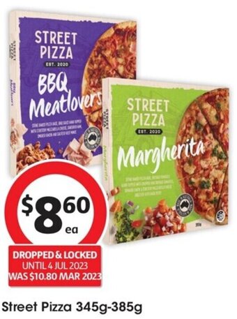 Coles Street Pizza 345g-385g offer