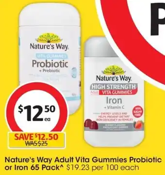 Coles Nature's Way HIGH STRENGTH Adult VITA GUMMIES offer