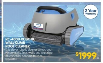Clark Rubber RC-4800 Robotic Wall Climb Pool Cleaner offer
