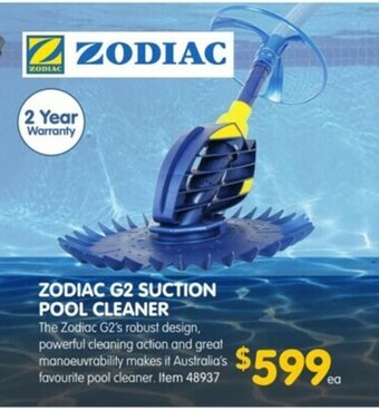 Clark Rubber Zodiac G2 Suction Pool Cleaner offer