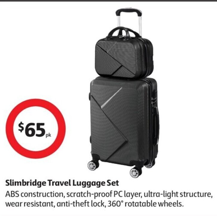 Slimbridge Travel Luggage Set offer at Coles