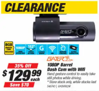SuperCheap Auto 1080P Barrel Dash Cam with Wifi offer