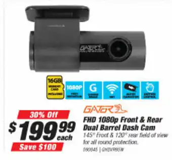 SuperCheap Auto FHD 1080P Front & Rear Dual Barrel Dash Cam offer