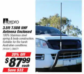SuperCheap Auto Aerpro 3.5ft 7.5DB UHF Atenna Enclosed offer