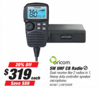 SuperCheap Auto Oricom 5W UHF CB Radio offer