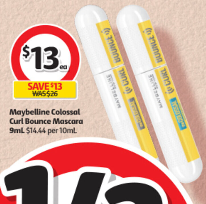 Maybelline Colossal Curl Bounce Mascara 9mL offer at Coles