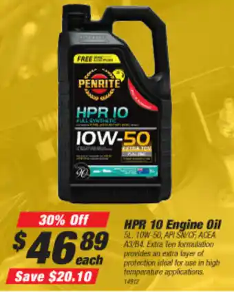 SuperCheap Auto HPR 10 Engine Oil 5L offer