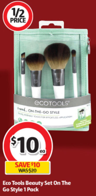 Coles Eco Tools Beauty Set On The Go Style 1 Pack offer
