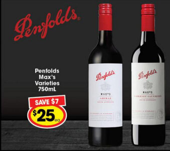 Ritchies Penfolds Max's Varieties 750ml offer